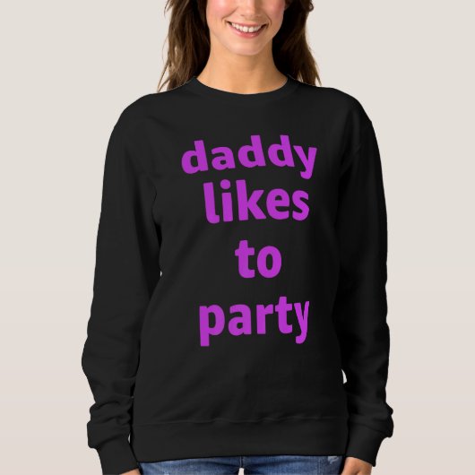 Papa houdt van feest trui (Voorkant)