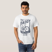 Papa houdt van fietsen voor Vaderdag cadeau T-shirt (Voorkant volledig)