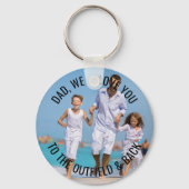 Papa houdt van je naar buiten en foto achteraan sleutelhanger (Voorkant)