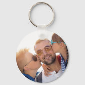 Papa houdt van je naar buiten en foto achteraan sleutelhanger (Achterkant)