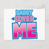 Papa houdt van me. briefkaart (Voorkant)