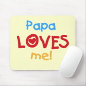 Papa houdt van me T-shirts en cadeautjes Muismat (Met muis)