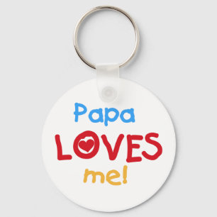 Papa houdt van me T-shirts en cadeautjes Sleutelhanger