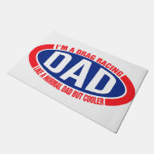 Papa houdt van normale vader, maar koeler deurmat (Schuin)