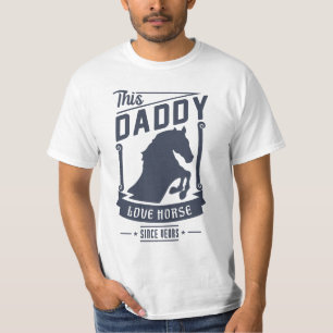Papa houdt van paard voor Vaderdag cadeau T-shirt