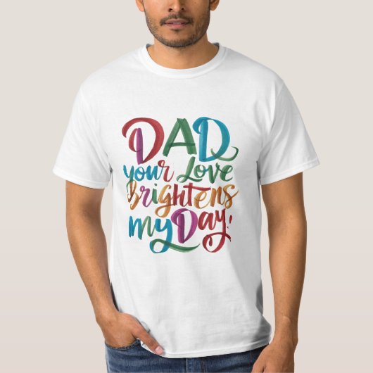 Papa houdt van vaderdag #3 t-shirt (Voorkant)