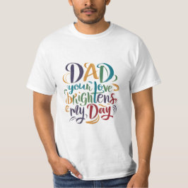Papa houdt van vaderdag t-shirt