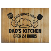 Papa houdt van woord, keuken snijplank (Voorkant)