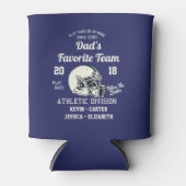 Papa houdt van zijn Football team sport familie Blikjeskoeler (Voorkant)