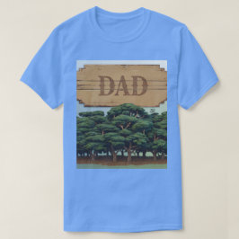 Papa Houten Teken Bomen T-shirt