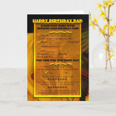 Papa Humorous computer verjaardagskaart Kaart (Gele Bloem)