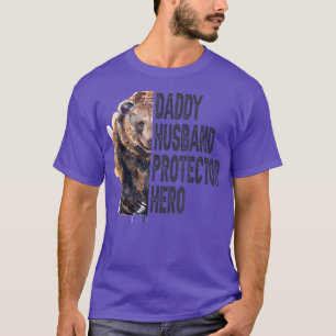 Papa Husband Protector Hero Vaderdag T-shirt