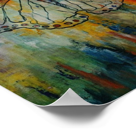 Papa & I Butterfly Canvas afdrukken Poster (Hoek)