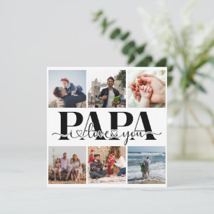 Papa I Love You Custom Fotocollage