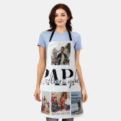 Papa I Love You Custom Fotocollage Schort (Gedragen)