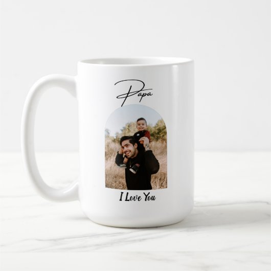 Papa I Love You Photo Koffiemok (Links)