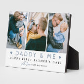 'Papa & Ik' 1e Vaderdag 3 x Fotocollage Fotoplaat (Zijkant)