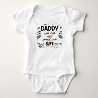 Papa, ik ben je eerste vaderdag cadeau romper