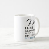 Papa Ik ben je favoriete Vaderdag Mok (Voorkant rechts)