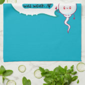 Papa... ik ben zo blij dat je pols uit het spel wa theedoek (Gevouwen)