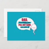 Papa, ik ben zo blij dat je pull-outspel zo zwak w briefkaart (Voorkant / Achterkant)