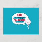 Papa, ik ben zo blij dat je uitklapspel zo zwak wa briefkaart (Voorkant)