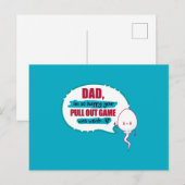 Papa, ik ben zo blij dat je uitklapspelletje zwak  briefkaart (Voorkant / Achterkant)