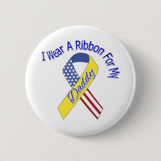 Papa - Ik Draag een lint militair patriottisch Ronde Button 5,7 Cm