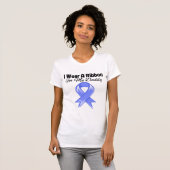 Papa - Ik Draag Periwinkle Ribbon T-shirt (Voorkant volledig)