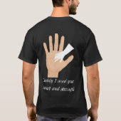 Papa, ik heb je steun nodig, Express doet er echt T-shirt (Achterkant)