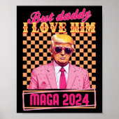 Papa Ik Hou Van Hem Maga 2024 Trump Retro  Gif Poster (Voorkant)