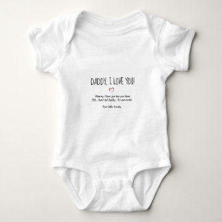 'Papa, ik hou van je' Cute White Romper