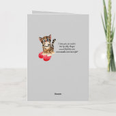 Papa, ik hou van je een Ocelot Kaart (Achterkant)