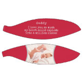 Papa Ik hou van je gedicht - Aangepaste foto rood  Basketbal (Panelen)