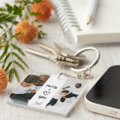 Papa, ik hou van je | Gepersonaliseerde foto's Sle Sleutelhanger (Voorkant Rechts)