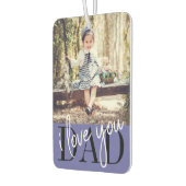 Papa Ik hou van je kindfoto Air Freshener Luchtverfrisser (Links)