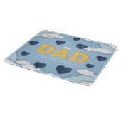 Papa Ik hou van je, vaderdag cadeau Snijplank (Hoek)