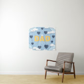 Papa Ik hou van je, vaderdag cadeau Wandkleed (In Situ (horizontaal))