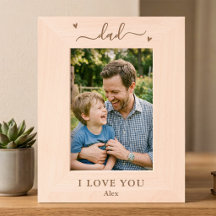 Papa ik hou van jou aangepaste fotolijst Vaderdag