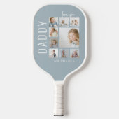 Papa | Ik hou van jou | Fotocollage Pickleball Paddle (Achterkant)