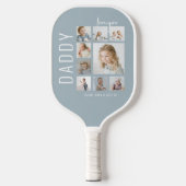 Papa | Ik hou van jou | Fotocollage Pickleball Paddle (Voorkant)