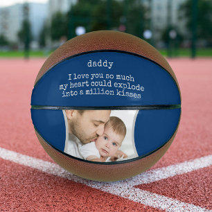 Papa, ik hou van jou gedicht - Aangepaste decorati Basketbal