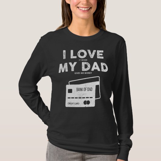 Papa, ik hou van mijn vader als vaders dag t-shirt (Voorkant)
