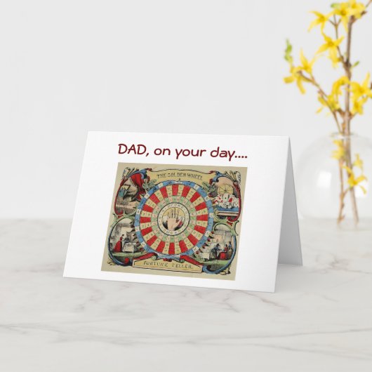 *PAPA* IK VOORSPEL DAT "JIJ" EEN GELUKKIGE VERJAAR KAART (Gele Bloem)