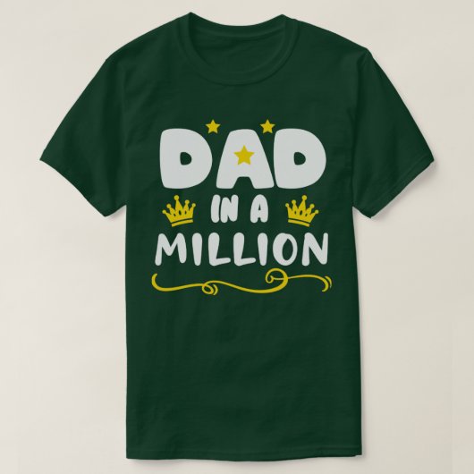 Papa in een miljoen t-shirt (Design voorkant)