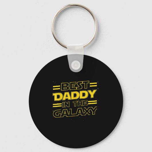 Papa in het heelal Funny Fathers Day cadeau voor m Sleutelhanger (Voorkant)