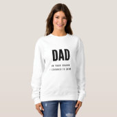 Papa, in je schaduw | Dames Basic Sweatshirt (Voorkant volledig)