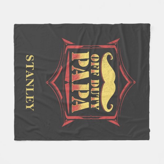 Papa in ruste Papa Fleece Deken (Voorkant (Horizontaal))