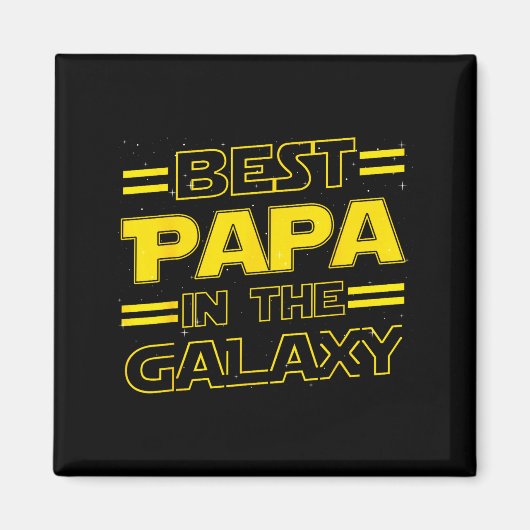 Papa In The Galaxy Funny Fathers Day Gift For Men  Magneet (Voorkant)