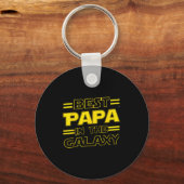 Papa In The Galaxy Funny Fathers Day Gift For Men  Sleutelhanger (Voorkant)